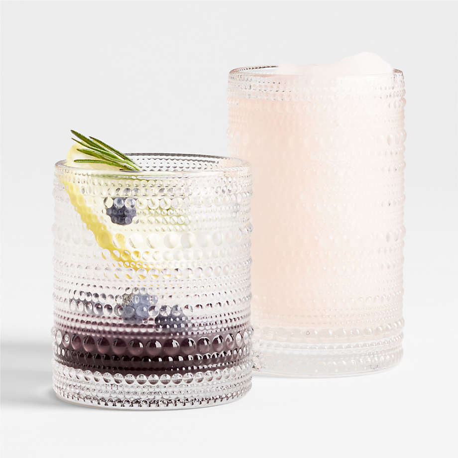 Vintage Trinkgläser-Set – 6 Highball-Gläser Mit Geripptem Design, Spülmaschinenfest