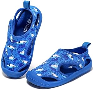 STQ KIDS Boys Girls Water Shoes Quick-Dry Cute Beach Swim Pool Shoes