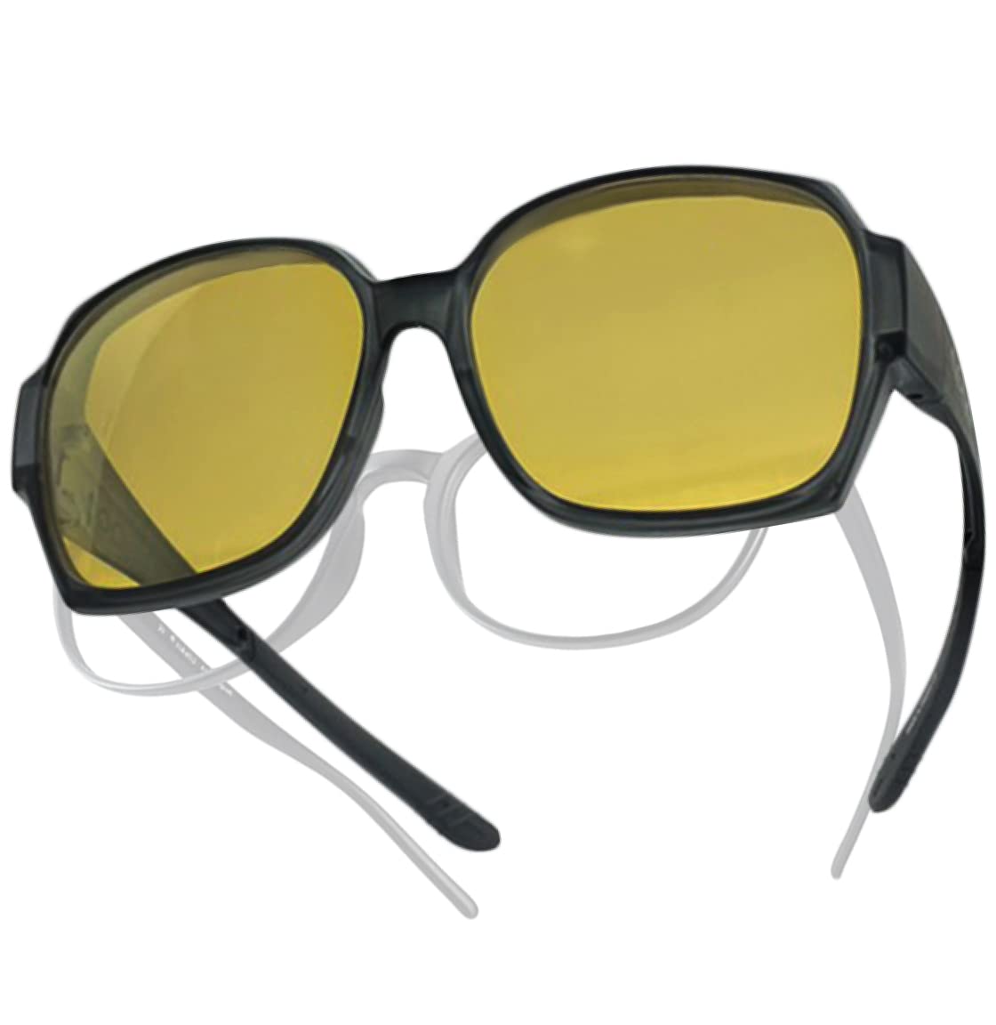 QOOL TIMES Living Out Your Polarized Fit Over Glasses XL Sunglasses Men Women Lightweight UV Protection Driving Outdoor