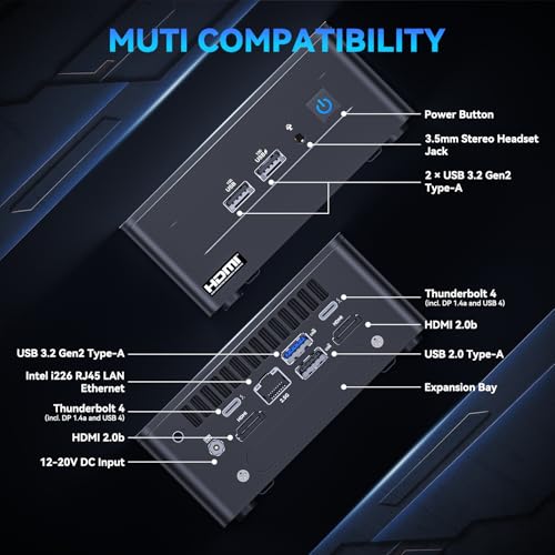 Image of ASUS NUC 12 Pro, for Intel NUC 12 Pro Business Mini Desktop Computer, Intel Core i7-1260P(12C /16T, Up to 4.7GHz) Mini PC, 32GB DDR4 RAM 1TB PCIe 4.0 NVMe SSD, 8K /HDR /WiFi 6E /BT5.3 /Windows 11 Pro