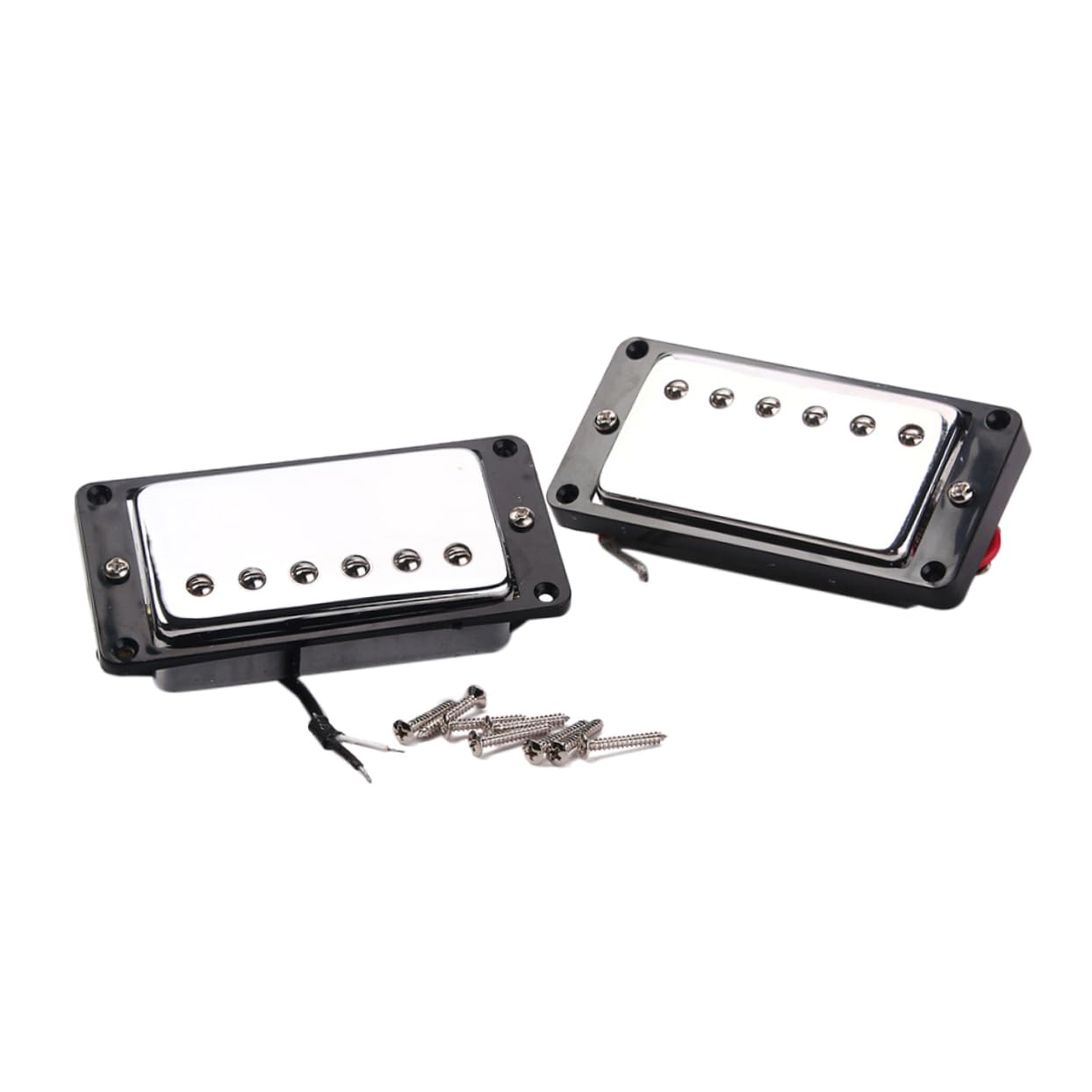 TOYANDONA Pickup Humbucker Doppia Bobina Per Chitarra Elettrica Con Pickup Al Ponte e Telaio Nero Adatto Per Chitarra Elettrica Elimina Feedback e Rumore Indesiderato e Durevole