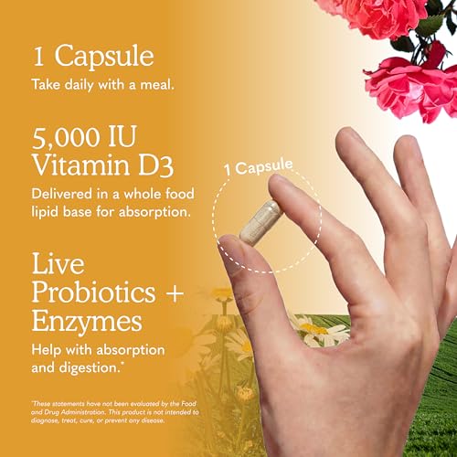 Garden of Life Vitamin Code Raw D3 5000 IU, 60 Vegetarian Capsules - image 5