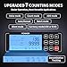 PONNOR Money Counter Machine with Value Count, UV/MG/IR/MT/DD Counterfeit Bill Detection, Dollar Euro Cash Counter with Count/Add/Batch/Auto Modes, External LCD Display