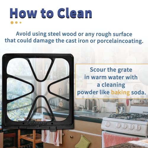 W10447925 Gas Stove Grates for whirlpool Burner Grate Replacement, Gas