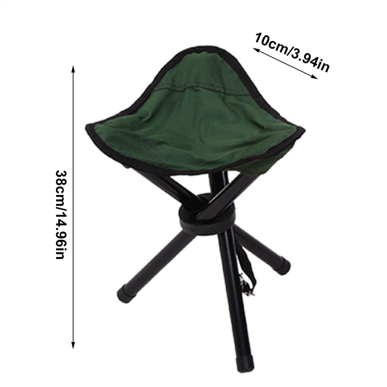 Asiento Plegable para Camping, portátil, Ligero, Plegable, Multifuncional, Taburete Triangular portátil con Patas Antideslizantes para Interiores y Exteriores