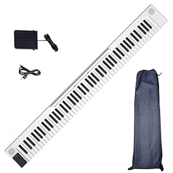 充電式　ポータブル　88鍵盤　電子ピアノ　キーボード 電子ピアノ キーボード ピアノ 88鍵盤 折りたたみ 持ち運び 充電