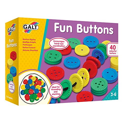 GALT Toys Fun Buttons Threading Toy Ages 3 Years Plus