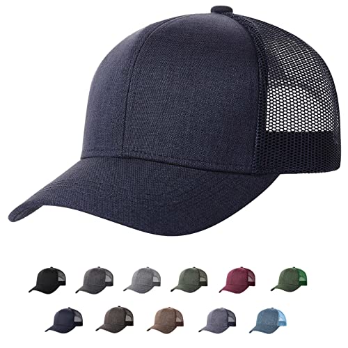 Image of TSSGBL M, L, XL, XXL Snapback Trucker Hats Baseball Caps Adjustable Blank Mesh Back Ball Caps for Men Women