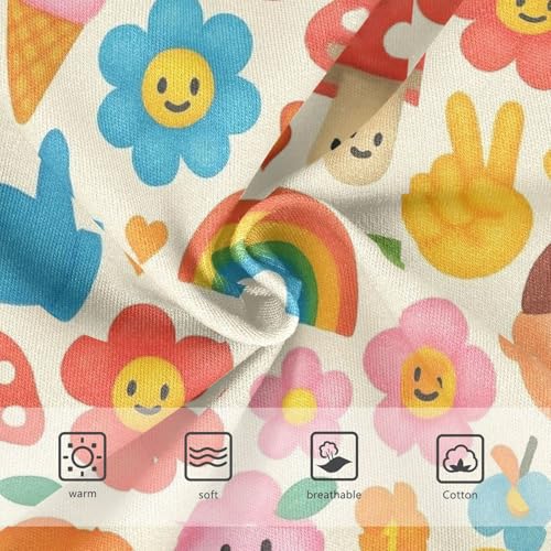 Joisal Playful Cartoon Cute Faces Girls Underwear Toddlers 2t Cotton Little Girl Panties Pattern Kids Undies Briefs3