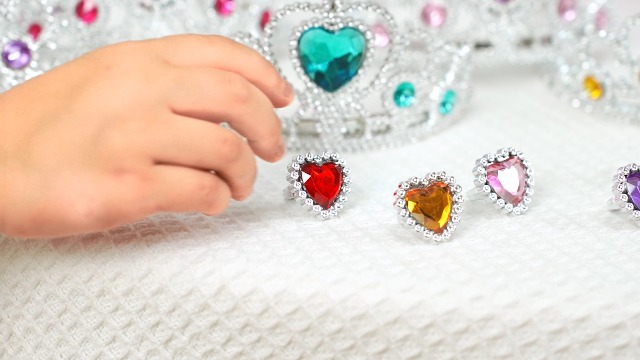 TACHAN CPA Toy Group 764T00410 Prinsessenaccessoires, inclusief tiara, schoenen, tas, oorbellen en ring, kostuumaccessoires