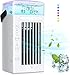Przenośna klimatyzator, mini klimatyzator, fajna mgła, 48 0ml Osobista chłodnica powietrza z 3 prędkościami i DOPROWADZIŁO Pokój pokój chłodnica powietrza mgła chłodząca dla domowego biura 1T-5-6-18