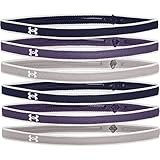 Under Armour Women's Mini Athletic Headbands, 6-Pack , Midnight Navy (412)/Gray Wolf , One Size Fits...