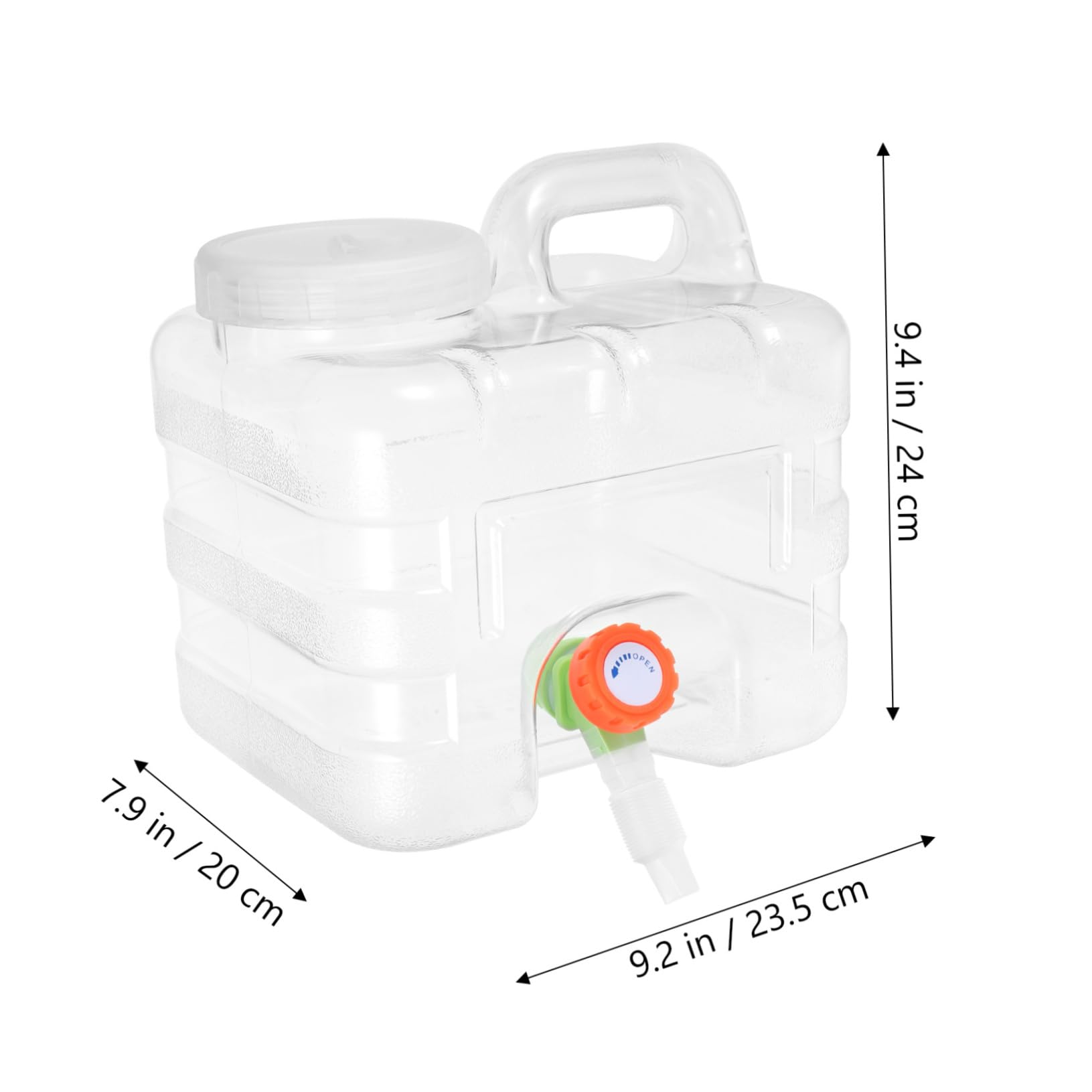 POPETPOP 1 Set Portable Outdoor Water Storage Container with Tap Convenient Drinking Water Bucket for Camping Fishing Picnics and Beach Activities