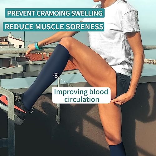 Image of Laite Hebe 4 Pairs-Compression Socks for Women&Men Circulation-Best Support for Nurses,Running,Athletic