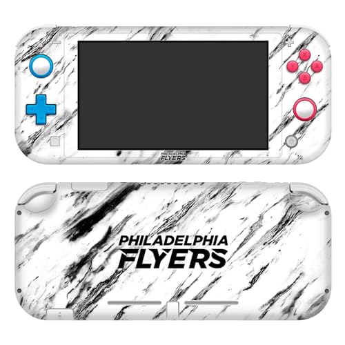 Skin Nintendo Switch Lite NHL Philadelphia Flyers Autocollant Vinyle Effet Marbre Head Case Designs