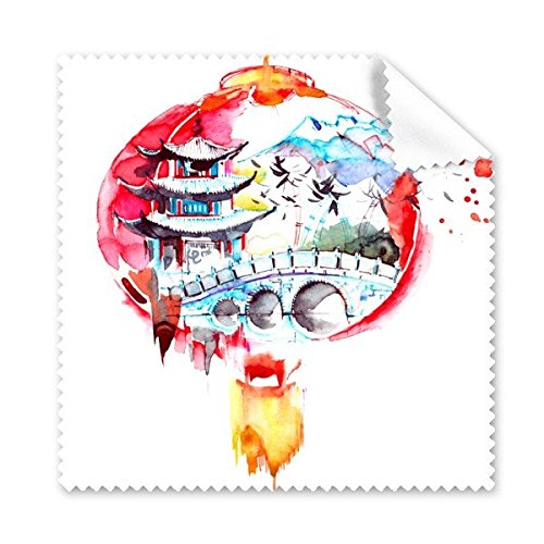 Chiffon lunettes lanterne chinoise nettoyant écran téléphone tissu 5pcs