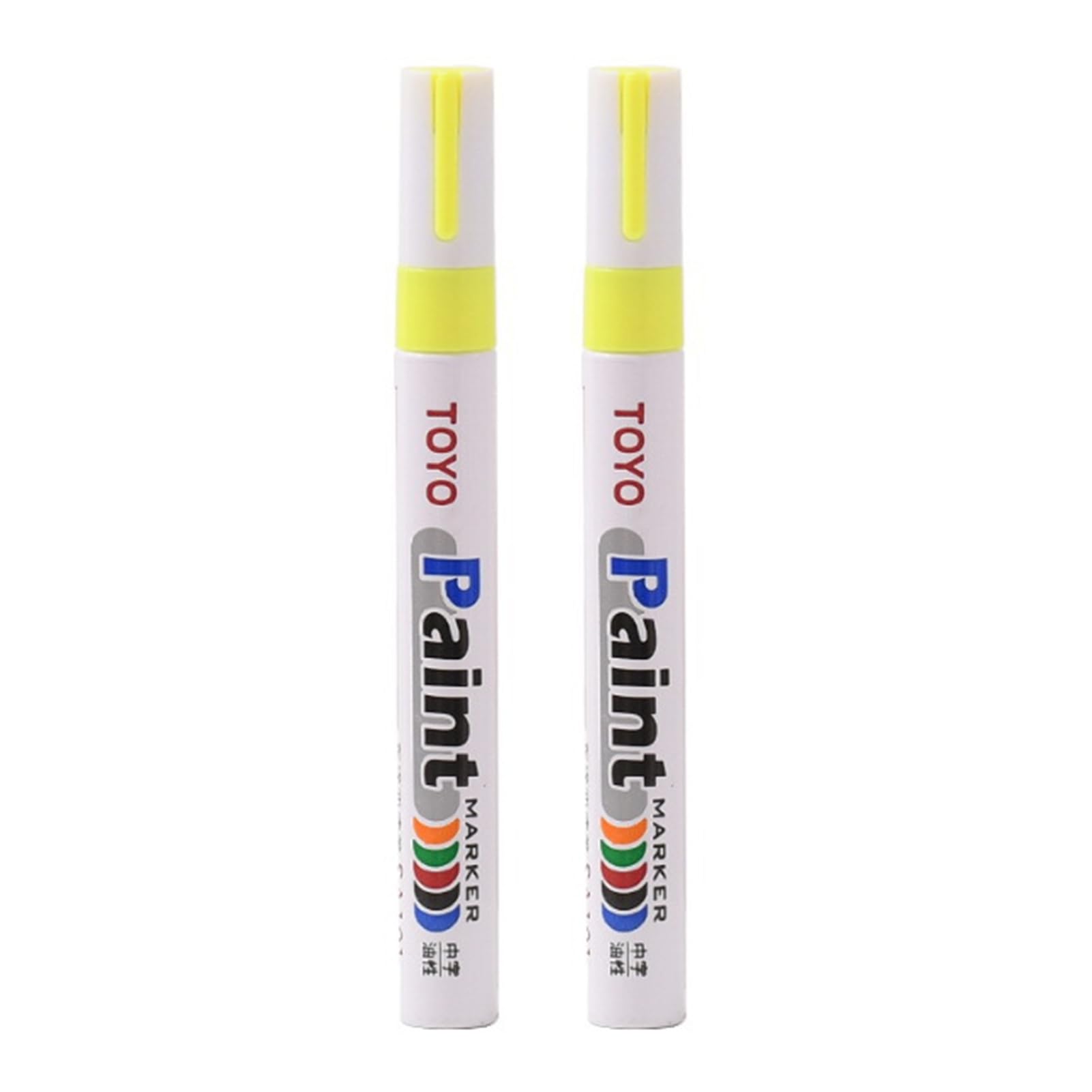matumou 2Pcs Tire Mark Pens Waterproof Fade Resistant Precise Application Fill Pens Vehicle Accessories