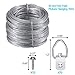 EAONE Picture Hanging Kit, Including Picture Hanging Wire (100 Feet) and 70 Pieces D-Ring Picture Hangers with 70 Silver Padded Screws