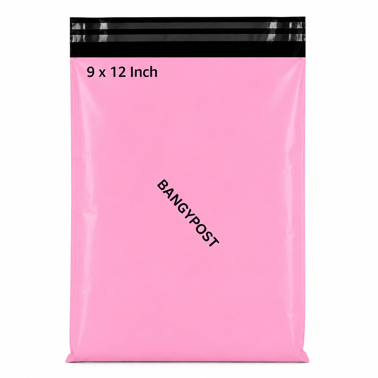 BANGYPOST Baby Pink Poly Mailer Bags – 100 Pack Strong Self Seal Postal Bags for Shipping, Parcel Delivery & Packaging, Waterproof Courier Mailing Envelopes, 9 x 12 Inch