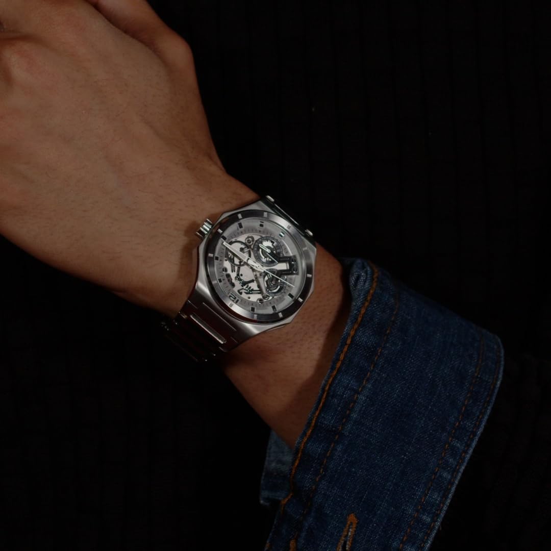 HUGO Multi Zifferblatt Quarz Uhr für Herren Kollektion #Grail Skeleton mit Silikon- oder Edelstahlarmband