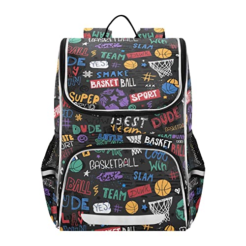 Sac à dos école primaire style basket pour trajet scolaire fille garçon