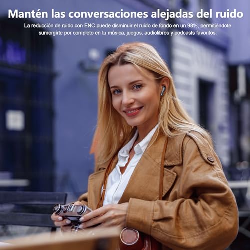 Auriculares-Inalambricos-Auriculares-Bluetooth-53-HiFi-Estereo-Cascos-Inalambricos-Bluetooth-IP7-Impermeable-36H-Pantalla-LED-Control-Tactil-Auriculares-con-Cancelacion-Ruido-ENC-Negro