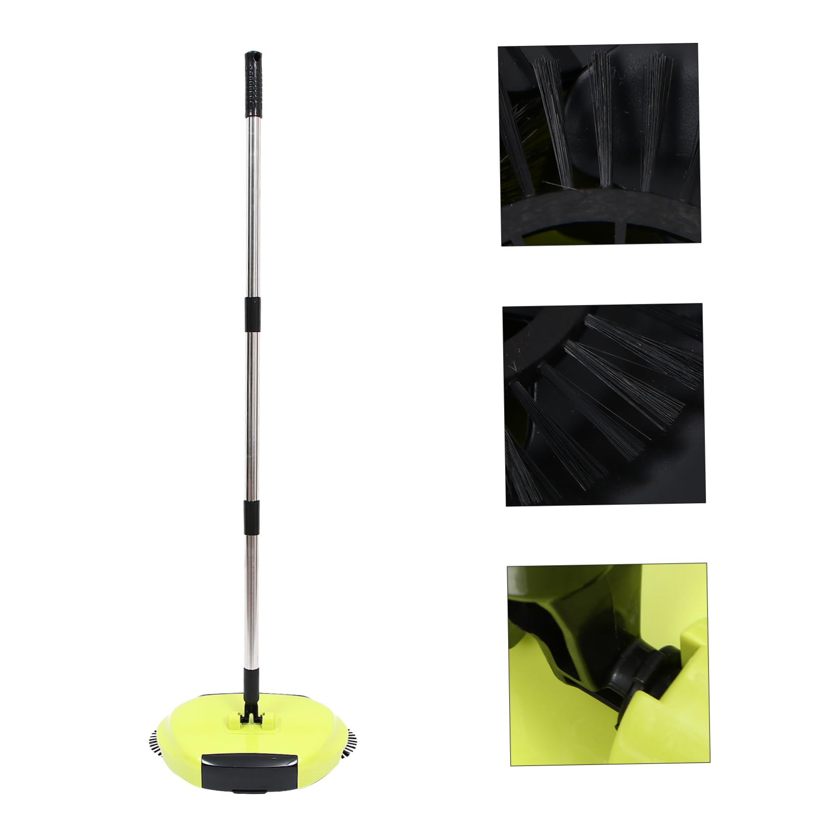 Ipetboom Handgeführte Bodenkehrmaschine 3-in-1 aus Abs, Edelstahl und Pet