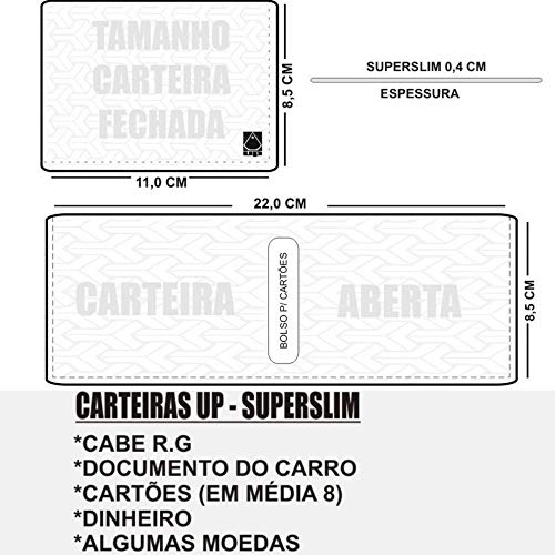 Case Porta Cartão Doc Carro E Moto Dinheiro Moedas Cnh Bart Cor:Azul;Tamanho:Unico6