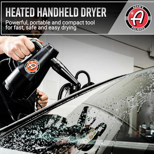 Adam's Polishes Mini Air Cannon - Handheld High Powered Filtered Car Wash Dryer Blower| Dry Before Car Cleaning, Car Detailing, Car Wax, or Ceramic Coating | Auto Tool Kit Gift Boat RV Motorcycle