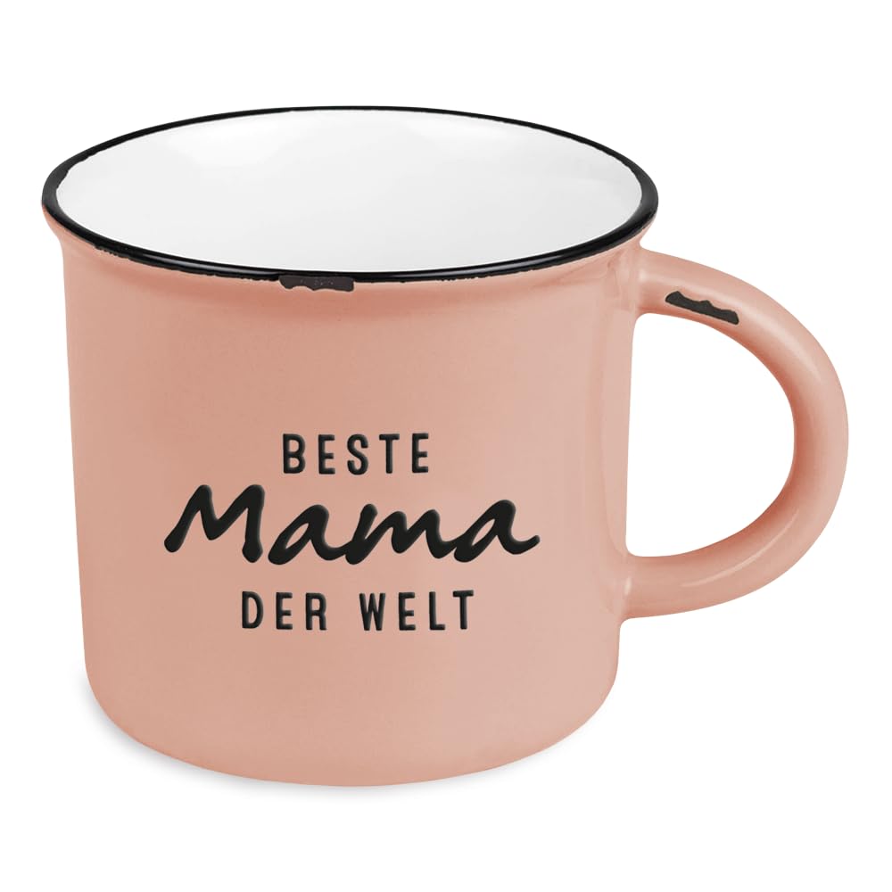 Grafik-Werkstatt Vintage Coffee Mug, Ceramic Coffee Cup Gift, 400ml, World's Best Mom