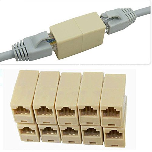 HKeCart (10 PCs) Female to Female Coupler Adapter Connector-Lan Internet Network Patch Ethernet RJ45 Cable Joiner Crossover Inline Jack Extender Jointer(Beige) (B08ZJJZ8PP) Amazon Price History, Amazon Price Tracker