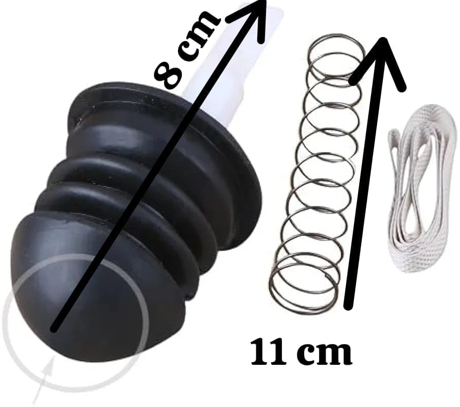 Image of Sanavya Drain Water Valve Rubber Seal Set | Semi Automatic Drain Pipe Rubber | Washing Machine Drain Valve | Washing Machine Spare Parts (Compatible for Videocon, Type (Bottom Round))