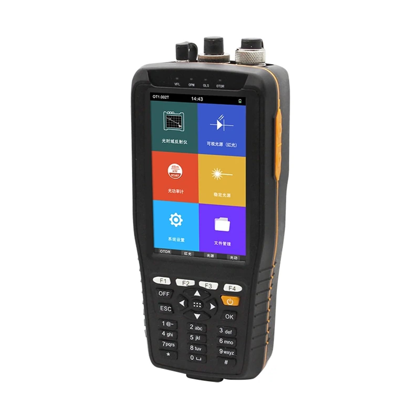 Compteur de puissance de Fiber OTDR 1310 1550 1610NM avec écran tactile de réflectomètre optique de domaine temporel VFL/OPM/OLS(Without Touch Screen)