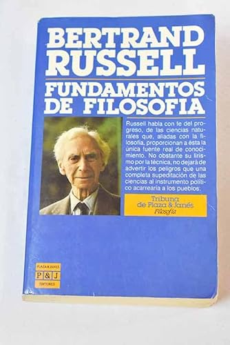 Fundamentos de filosofía [Spanish] 8401450543 Book Cover