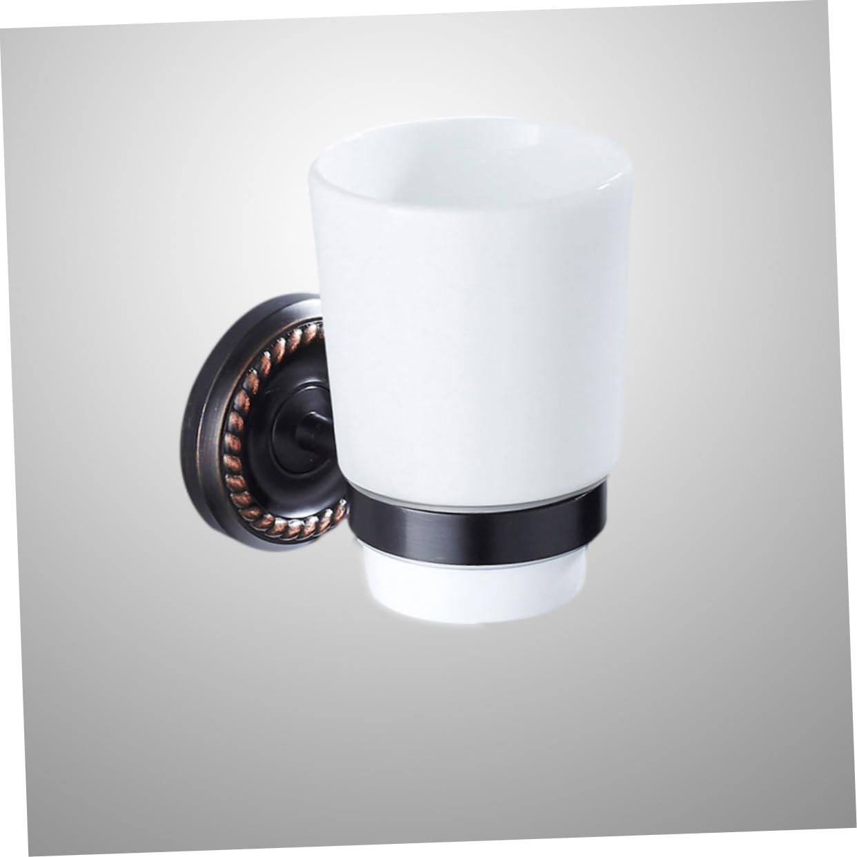 Zerodeko Portavasos de cerámica Taza de Almacenamiento de Pasta de Soporte para Cepillo de de baño Colgador de Tazas montado en la Pared envío Directo