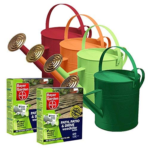 Bayer Garden 2 x Path, Patio & Drive Weed Killer & Watering Can Set 3