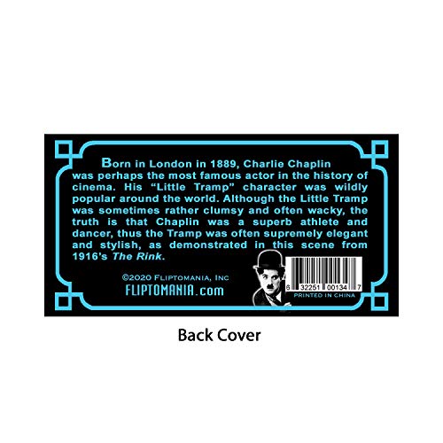 Image of Fliptomania Charlie Chaplin Flipbook 3-Pack: The Circus, The Gold Rush, The Rink | The Rink, The Gold Rush & The Circus on Flip Book Paper, Educational Film History Flipbook Set, Animated Silent Cinema