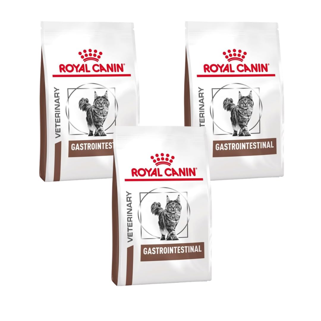Royal Canin Veterinary Gastrointestinal Feline | Pack de 3 | 3 x 400 g | Nourriture sèche pour Chats | Peut Aider en Cas de Troubles Gastro-​intestinaux chez Les Chats
