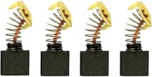 (4 unids/paquete) Longlife CB204 Cepillo de carbono de repuesto confiable 18×16×7mm (0.71×0.63×0.28 pulgadas) Compatible con Makita CB203 CB203