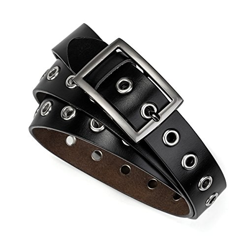Leather Belt for Women Girls Waist Belt Alloy Buckle 1.1 Inches Width Adjustable3