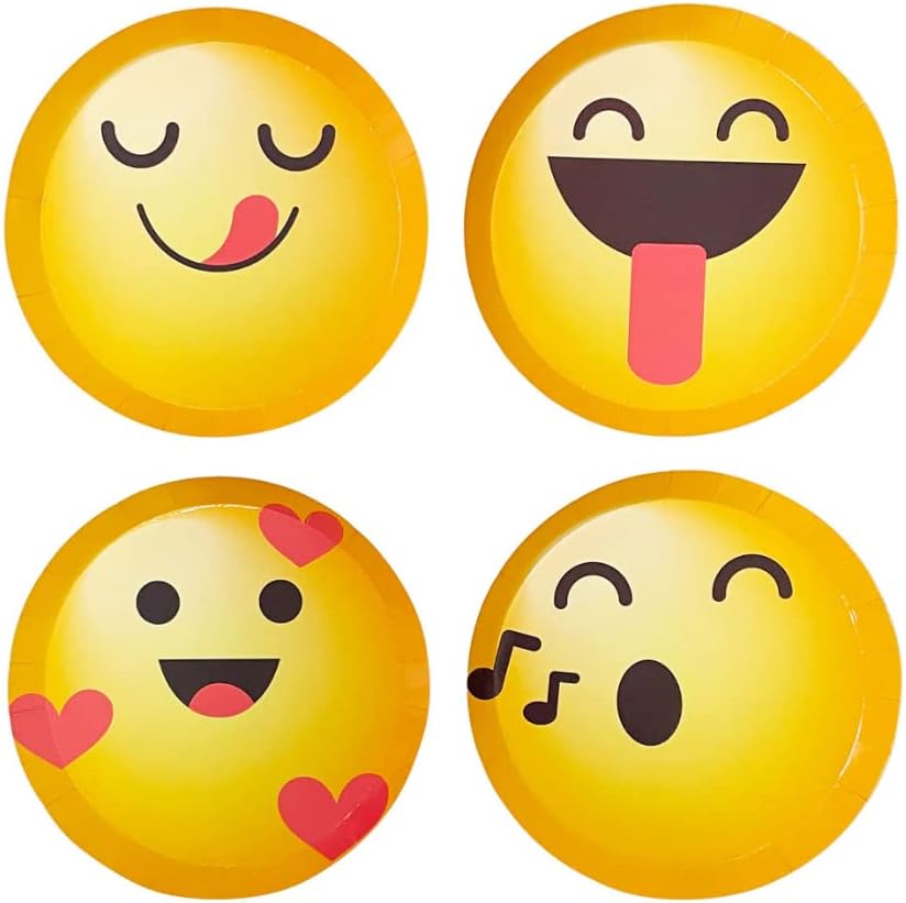 Rainbow Moments Emoji Shaped Plate