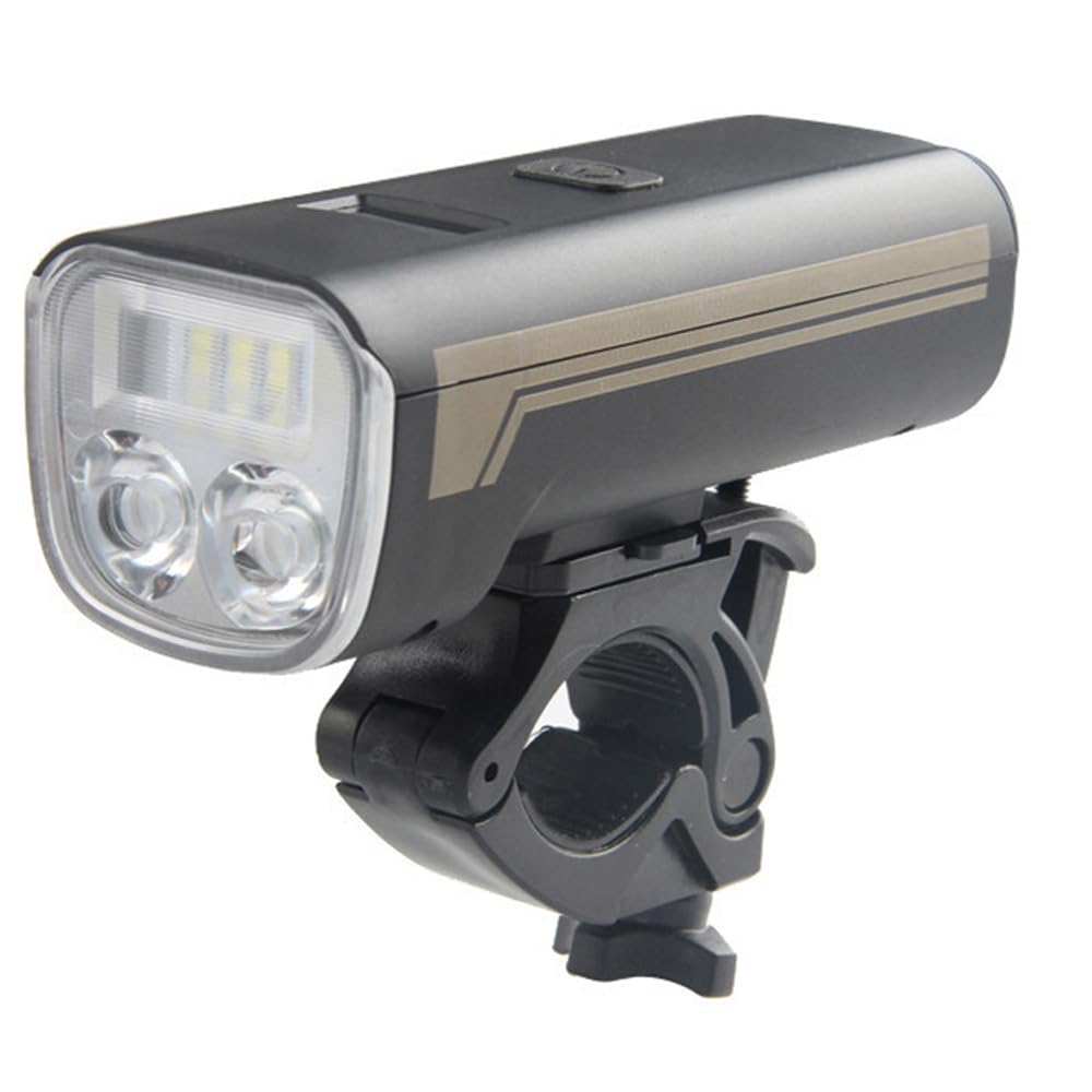 Outdoor Cycling Bicicletta Luci Battery Level Display Bicicletta Fari LED Night Riding Lighting Torcia elettrica