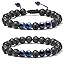 Lava Rock Blue Tiger Eye Bracelets