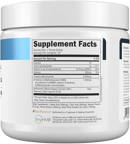 Miniatura 5 de Transparent Labs Creatine HMB - Polvo de monohidrato de creatina con HMB para el crecimiento muscular, mayor resistencia, mayor energía y mejor