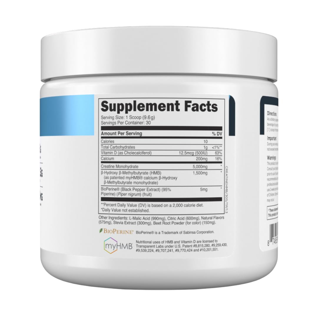 Transparent Labs Creatine HMB - 30 Servings, Tropical Punch — Amazon image 7