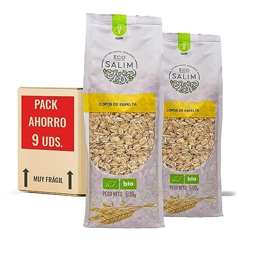 ECO SALIM - COPOS DE ESPELTA BIO PACK 9 UDS.