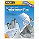 Apollo Transparenzfolie für Normalpapierkopierer, schwarz auf transparentem Blatt, ohne Streifen, 100 Blatt/Packung (VPP100CE)