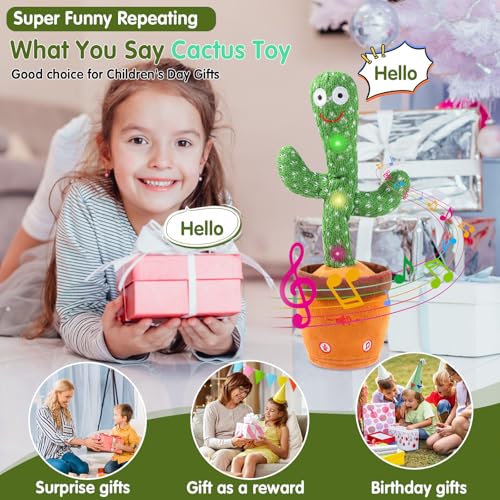 Save 16% on MIAODAM Dancing Talking Cactus Toy for Kids - Image 3