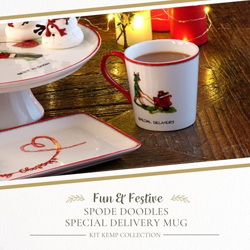 Kit Kemp Taza Christmas Doodles 12 Oz miniatura 2