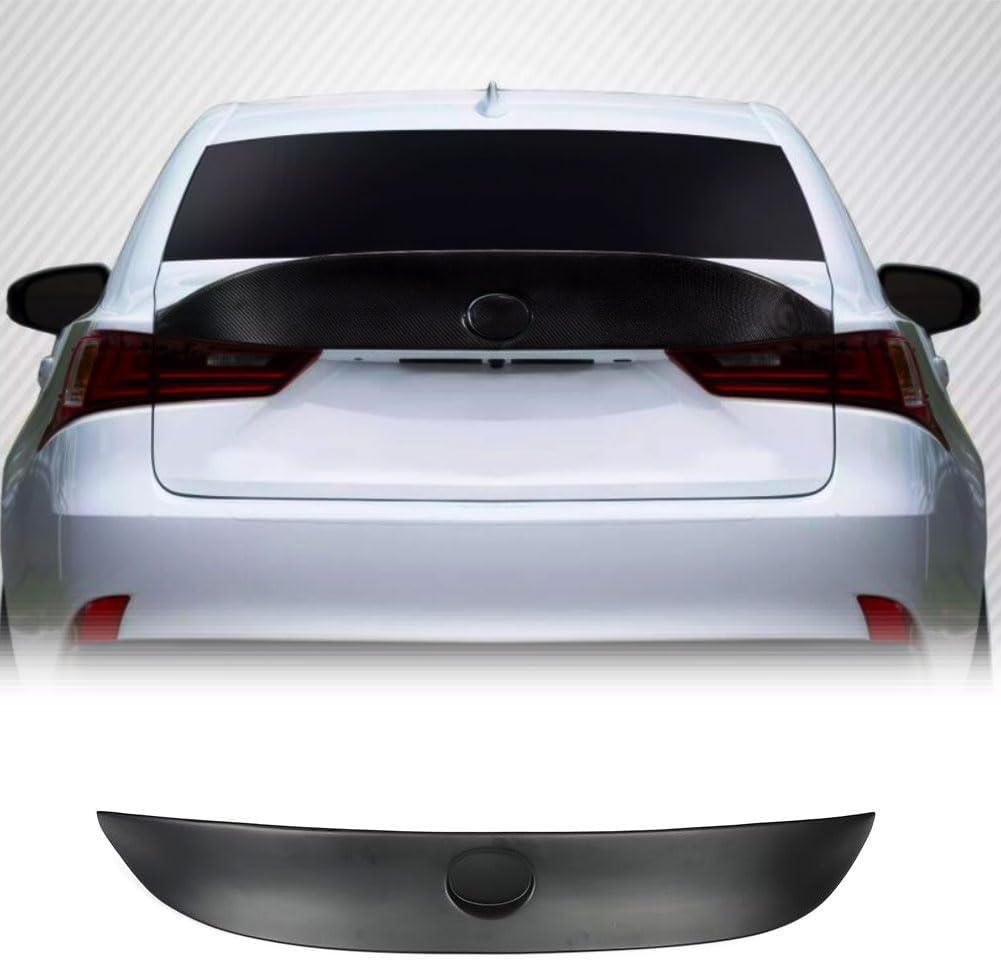 MCARCAR KIT Carbon Fiber Trunk Spoiler for Lexus 2014-2020 IS200t IS250 IS300 IS350 is F 2013-2014 Sedan Rear Boot Lid Duckbill Highkick Wing Lip Factory Outlet (Carbon Fiber)